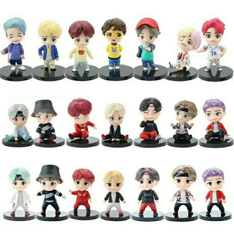 BTS TINY TAN / FIGURE BTS MINI FIGURE /BTS KPOP PAJANGAN MINIATUR