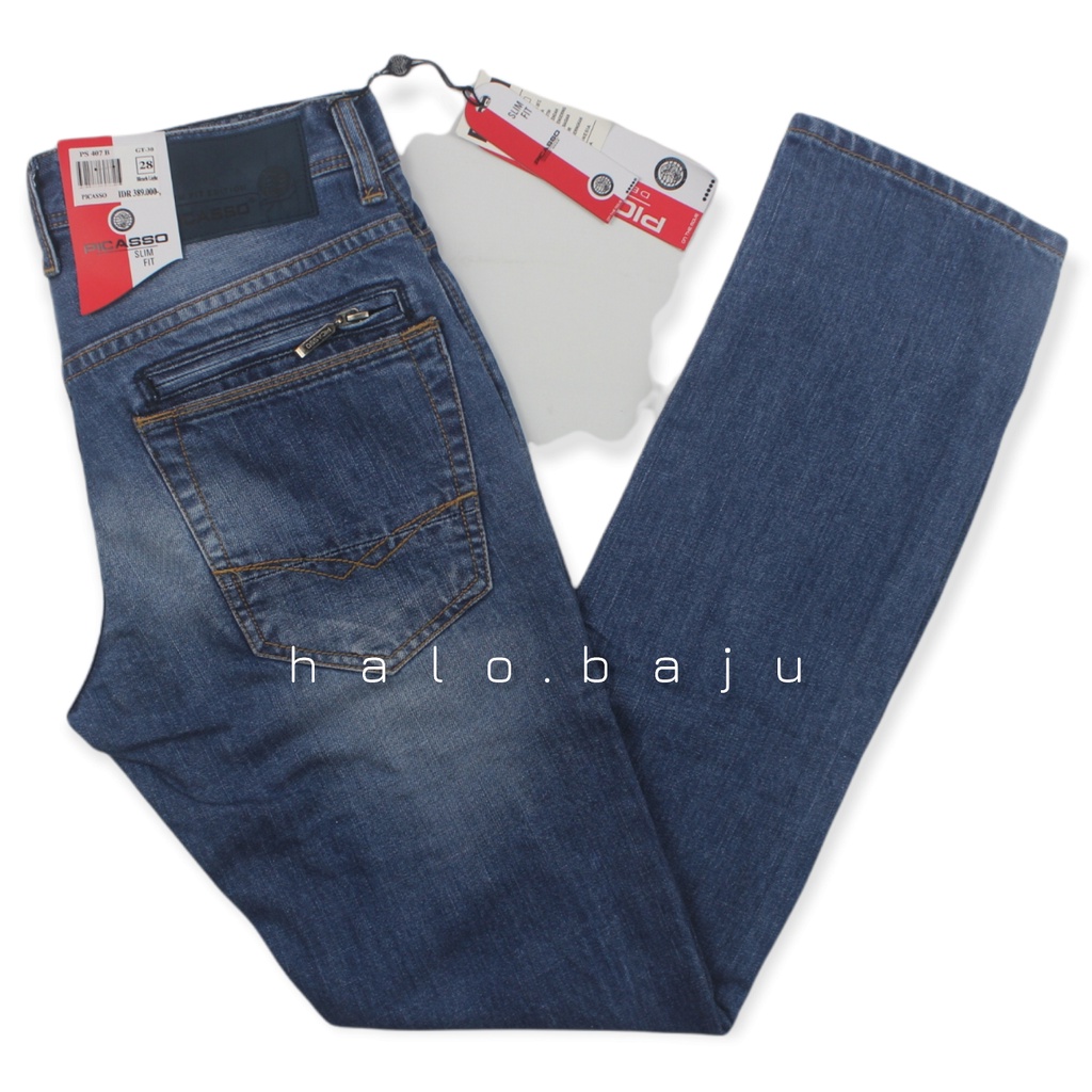 PICASSO SLIM FIT EDITION BLUE LABEL (PS407B - BLEACH LIGHT) Celana Levis Picasso - Celana Picasso Je