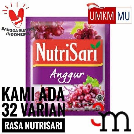 

02 Nutrisari - Anggur (1 Renceng = 10 Sachet) Ds51Ghg