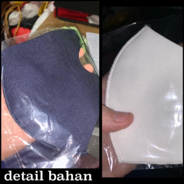 masker dewasa scuba polos lembut