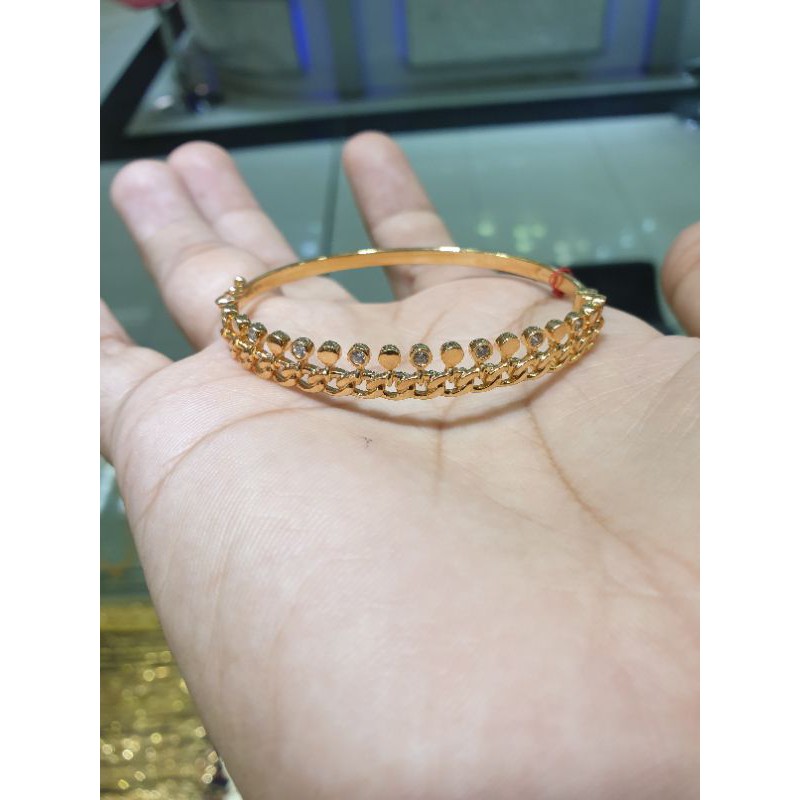 gelang bangle emas 700 crown mahkota