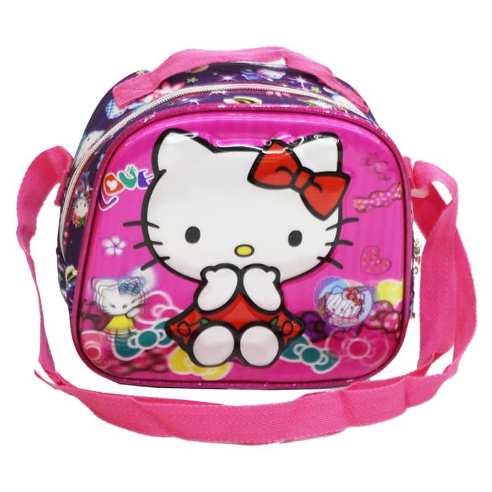 Tas Selempang Anak Hello Kitty 5D Timbul Hologram