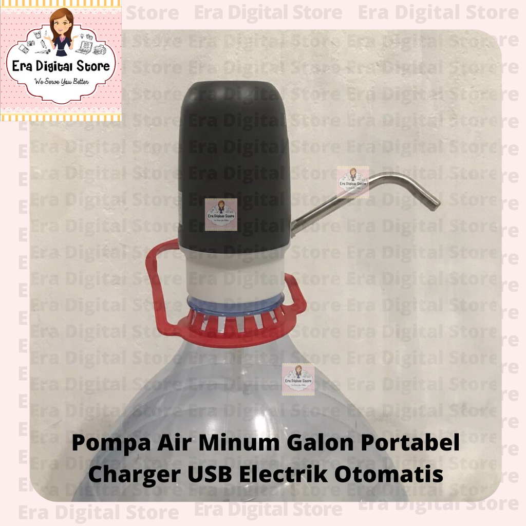 Pompa Air Minum Galon Otomatis Portabel Charger USB Electrik