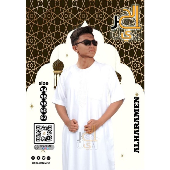 JUBAH AL HARAMAIN OBLONG JUBAH EGYPT JUBAH IMPORT EGYPT JUBAH TANPA KERAH JUBAH LENGAN PENDEK JUBAH 