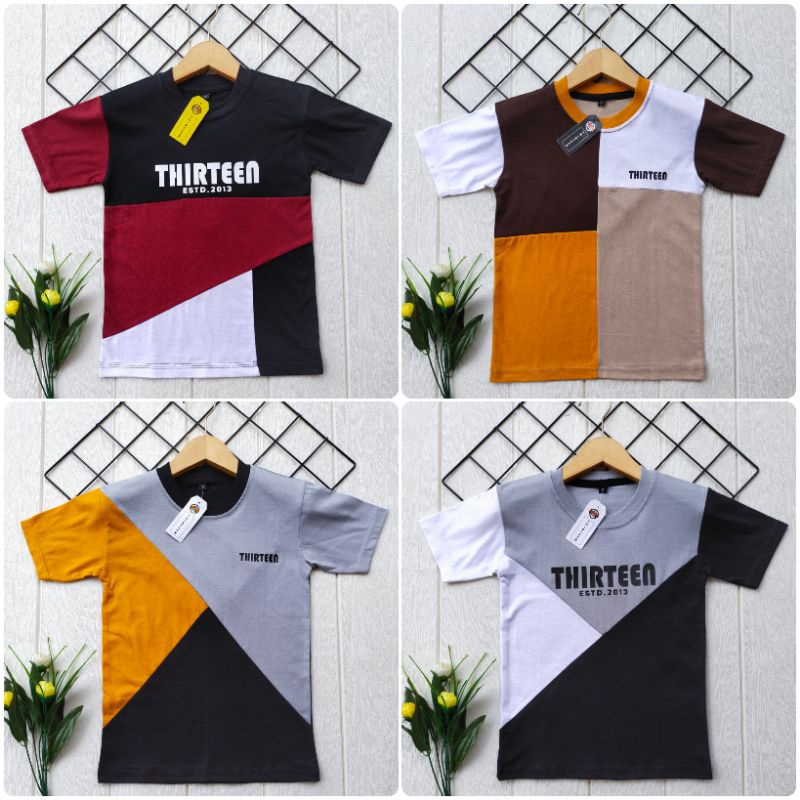 terbaru kaos kombinasi warna kaos distro anak paling keren