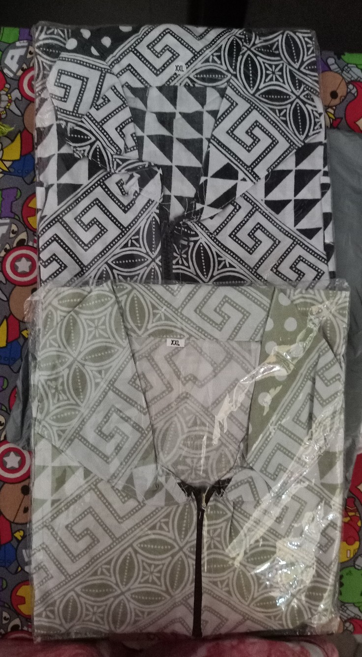 Tunik Batik Wanita Kancing Depan Baju Wanita Busui Jumbo