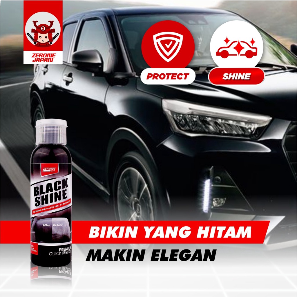 Zerone Black Shine Penghitam Dashboard dan Body Mobil Berbahan Plastik