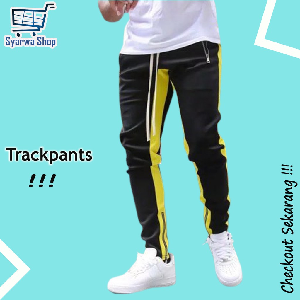 Celana Joger Pria Original Jogger Pria Trackpants Sweatpants Resleting Bawah Kualitas Impor Keren
