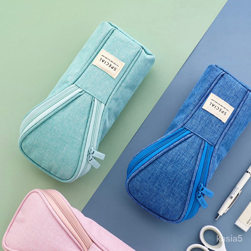

Creative Multifunctional Pencil Bag Korean Cute Girl Student Pen Holder Storage School Stationery Pe