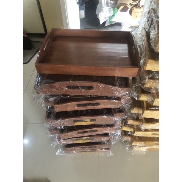 Nampan Kayu 30x40 Baki Kayu Wooden Tray