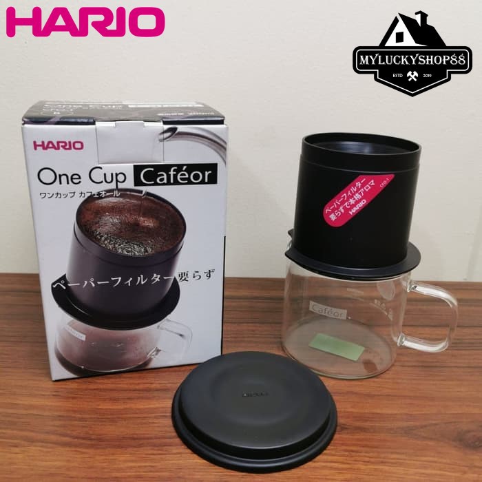 Hario Cafeor Dripper One Cup CFO-1B - Coffee Dripper Seduh Kopi Manual