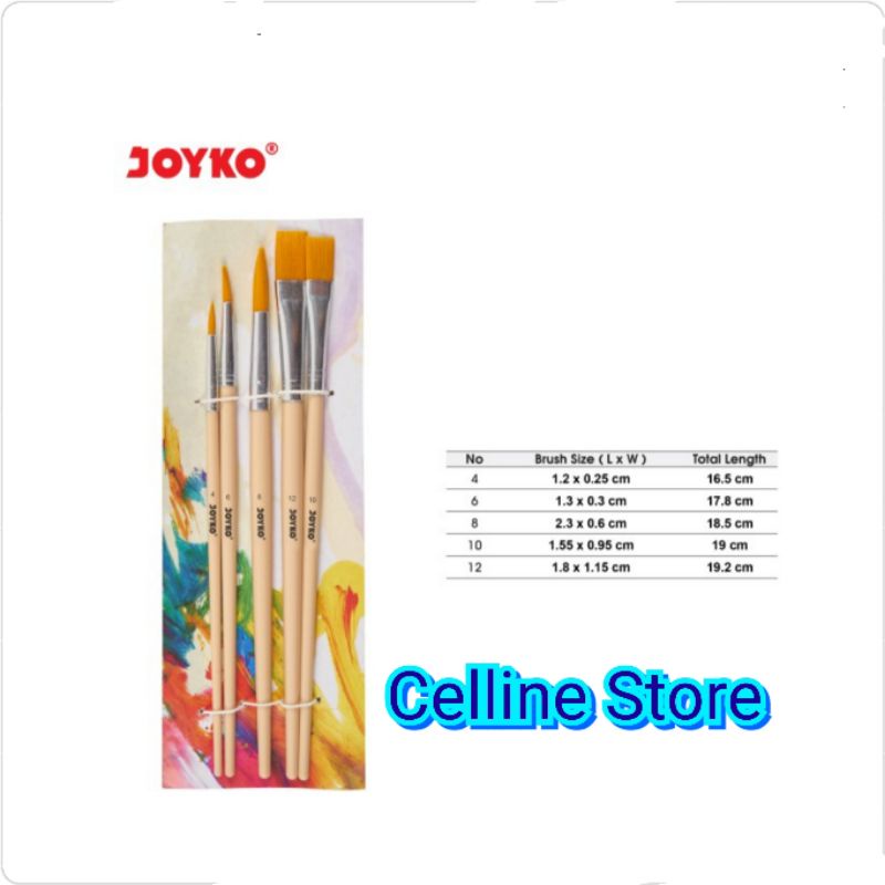 

1 Set Kuas Lukis Joyko
