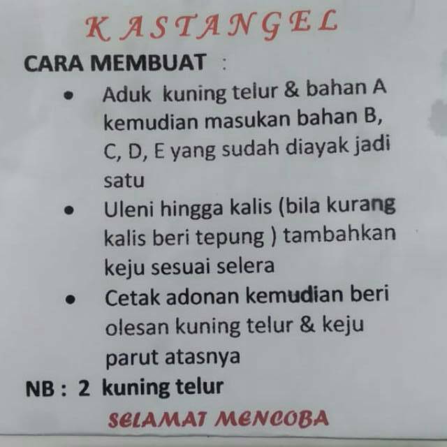 

Paket Bahan Kastengel