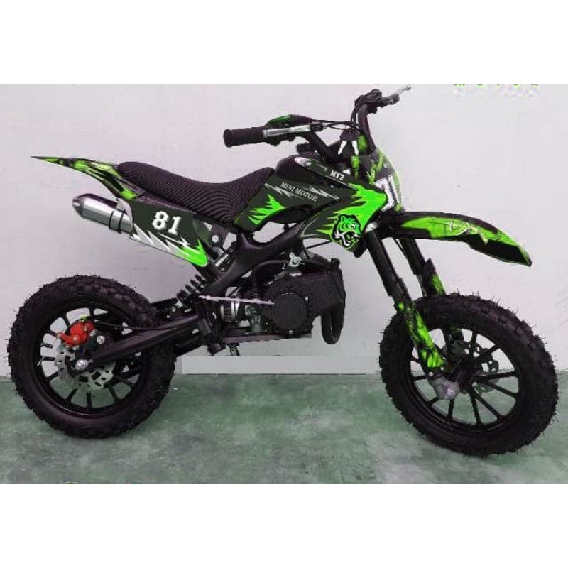 MOTOR MEDIUM TRAIL MT 2 STANG STENLIS 50 CC MESIN 2 TAK  ~MOTOR CROSS-MAINAN MOTOR ANAK