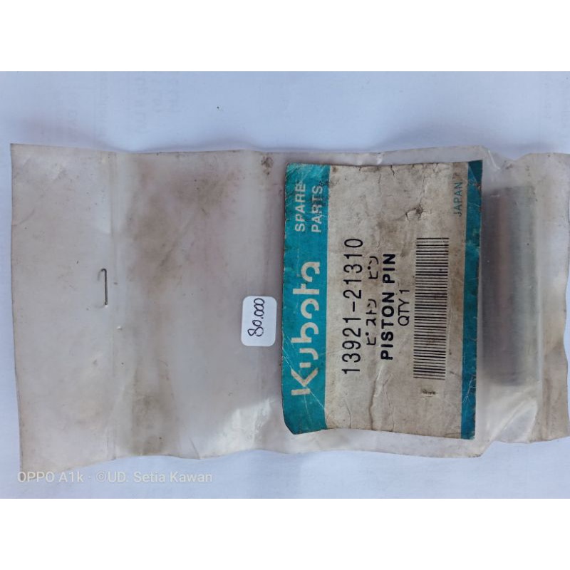 Pin Piston mesin diesel Kubota GS 160 Original Kode Part 13921-21310