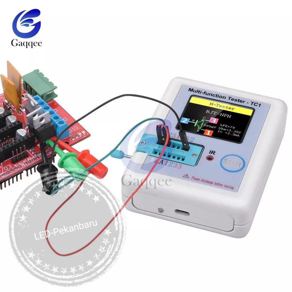 ESR METER TRANSISTOR TESTER SMART TFT LCD TC1 DENGAN BATTERY CHARGER