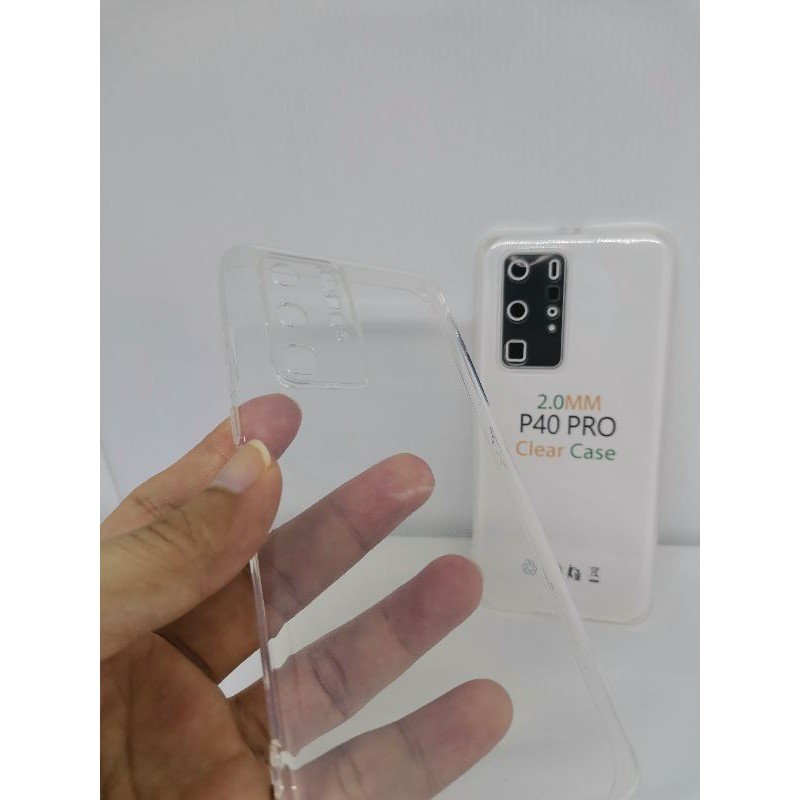 cover case Huawei P40 Pro Softcase Silicon Ultrathin Clear Case TPU Casing Bening Cover Transparan