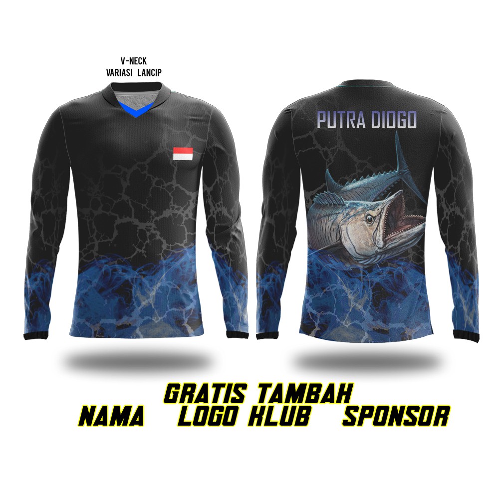  Kaos  Baju jersey  jersy mancing  mania fishing Lengan 