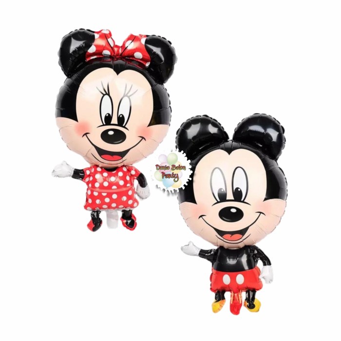 Balon Foil Mickey Minnie / Mickey Mouse / Minnie Mouse ( 80cm)