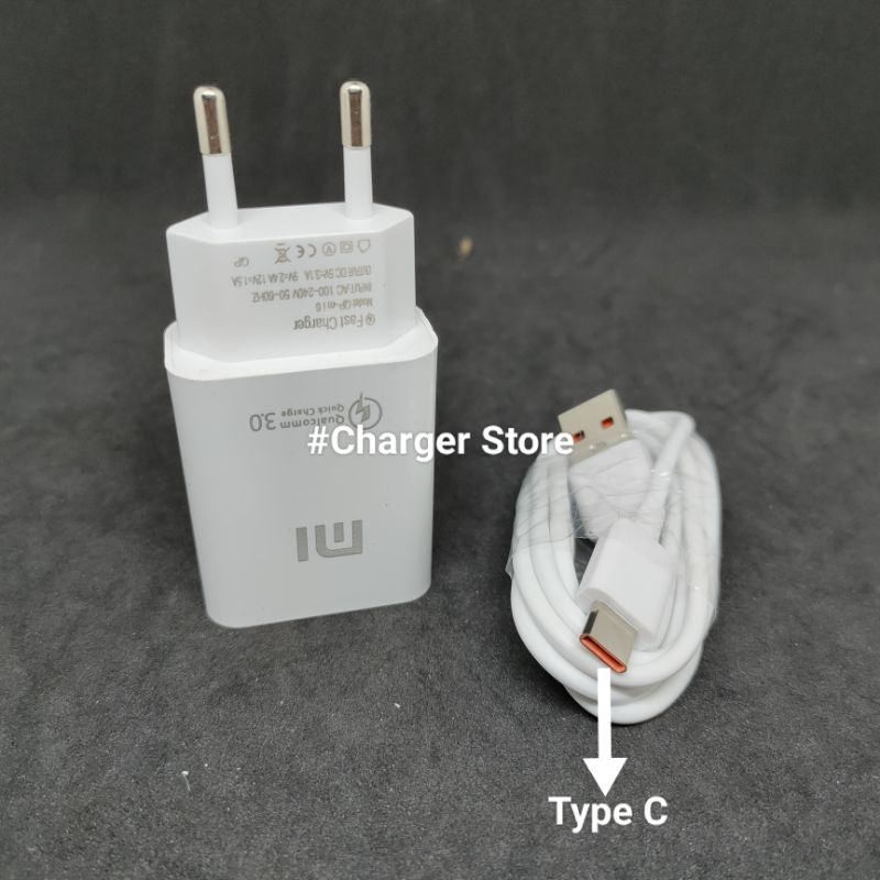 Charger Xiaomi Fast Charging 3.1A Type C Qualcomm Quick Charger 3.0