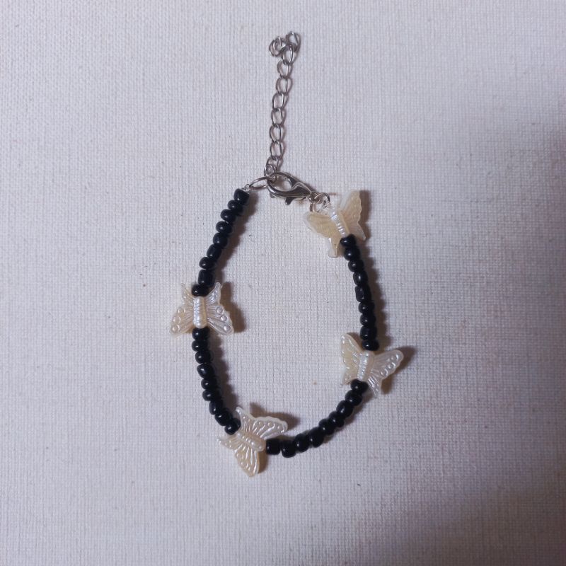 Beads Bracelet BLACK BUTTERFLY