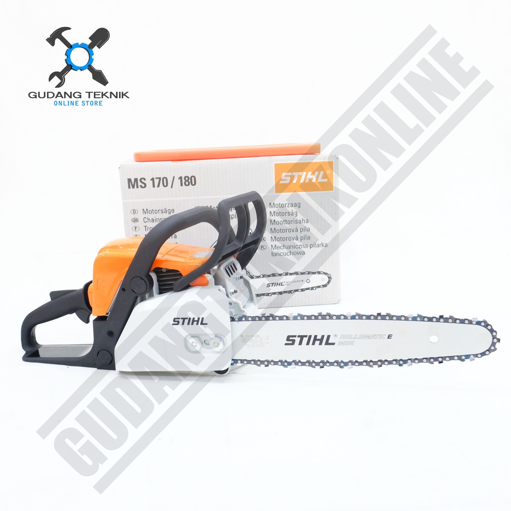 Chainsaw STIHL MS170/MS180 14&quot; 16&quot; 2Tak / Mesin Gergaji Kayu Chainsaw STIHL MS170 14 Inch MS180 16 inch