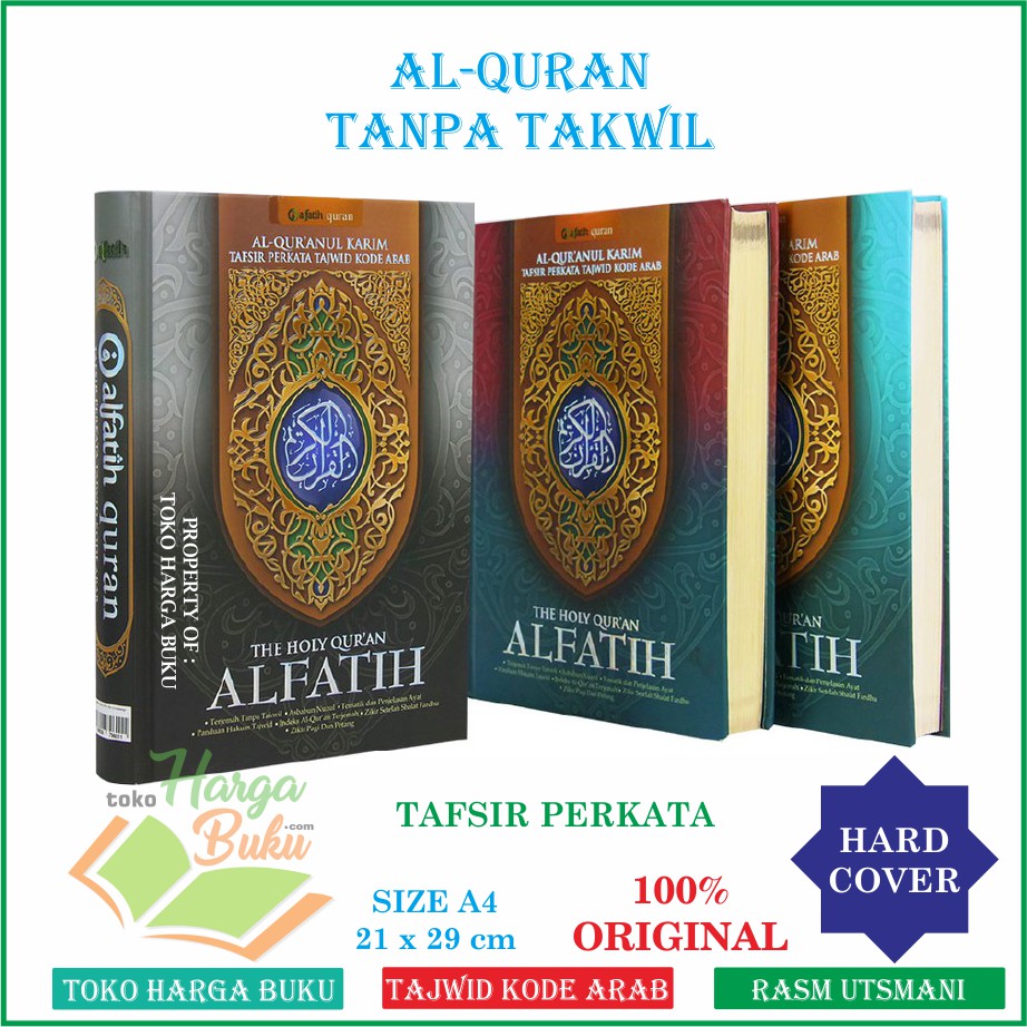 Jual Al-Quran Al-Fatih A4 HC Ukuran BESAR The Holy Quran Alfatih Tajwid ...