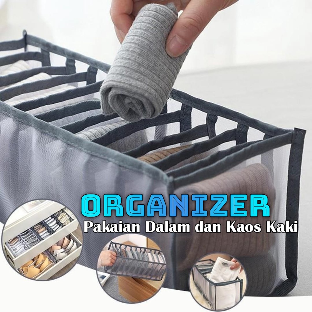 AZ STORAGE BOX UNDERWEAR / TEMPAT PENYIMPANAN ORGANIZER PAKAIAN DALAM KAOS KAKI PREMIUM