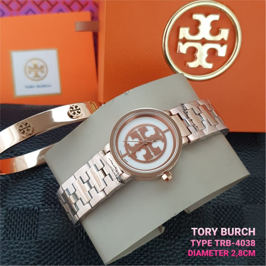 Tory Burch Type TRB4011 TRB4016 TRB4017 TRB4038 Set Gelang Tory Burch Jam Tangan Wanita