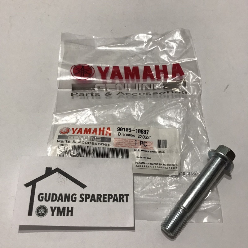 Baut Monosok Suspensi Vixion NVL NVA 90105-10887 Asli Original Yamaha