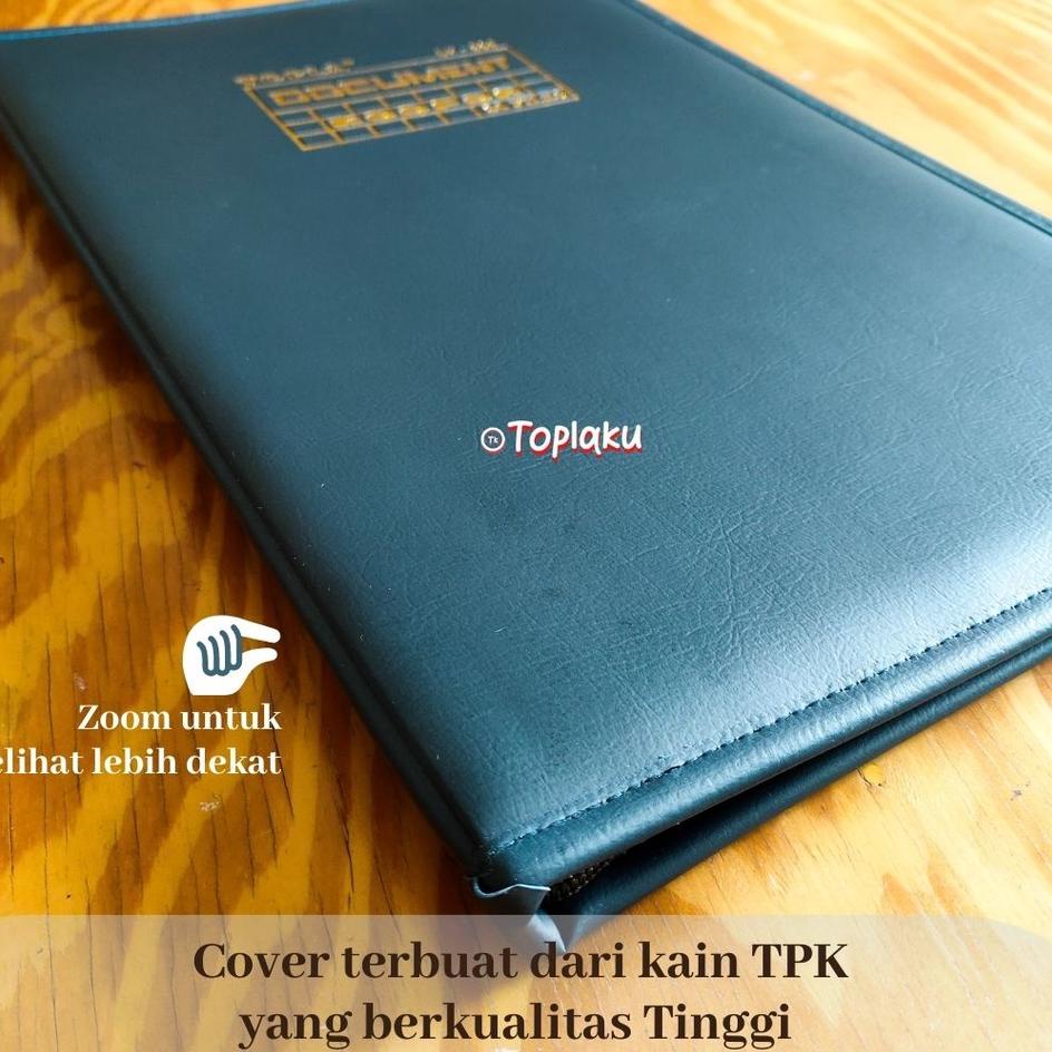 

[98] TOPLA Map Ijazah Dokumen Keeper Resleting Anti Air Kulit Isi 40 60 Document Sertifikat File Folder Organizer Business File Clear Holder New