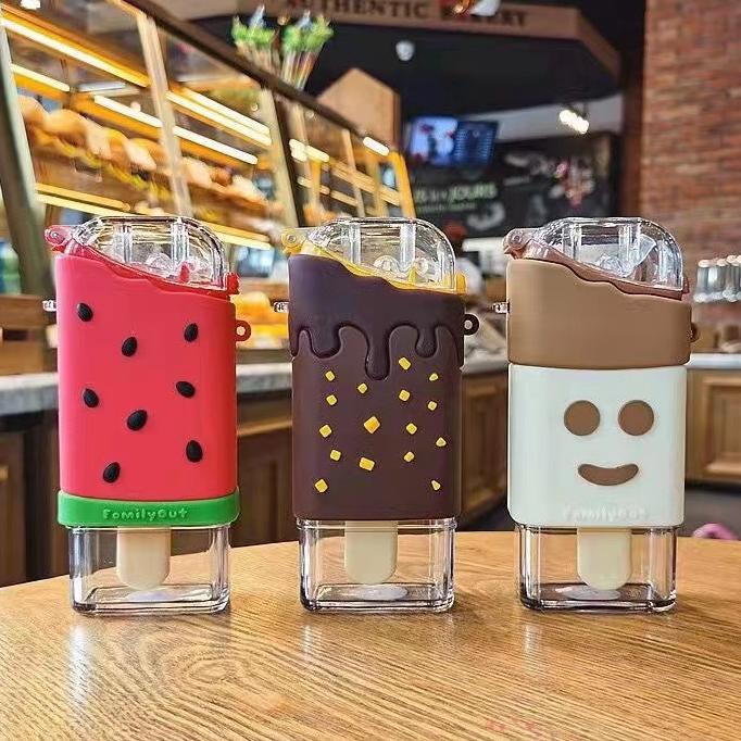 BOTOL MINUM ANAK ICE CREAM 300ML ES KRIM TERLARISS...,,,,,