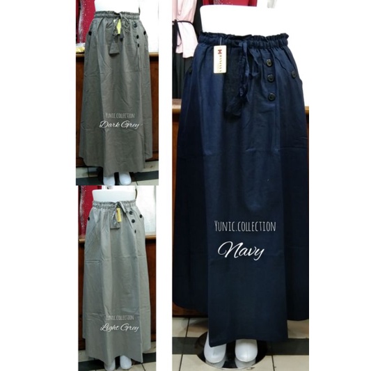 ROK KATUN LINEN RAMI PANJANG PAYUNG/ROK LEBAR MAYUNG. ROK REMAJA MUSLIM/ROK JUMBO-3