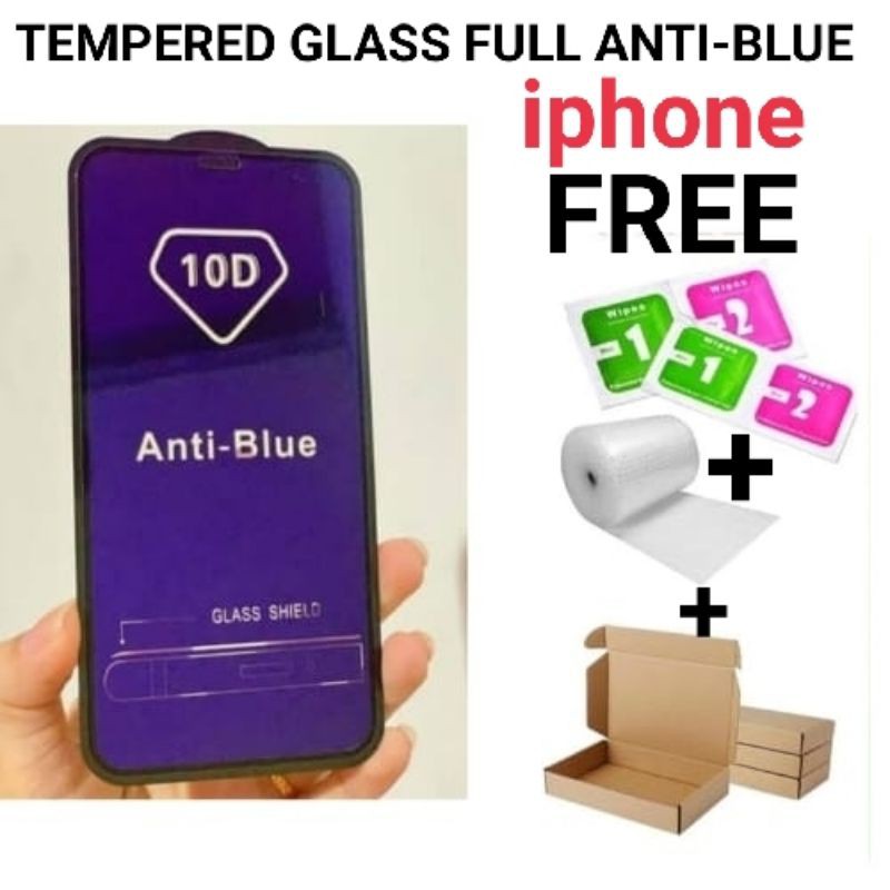 Tempered glass antiblue iphone 6/6s/6G/6+/6splus/7/7+/8/8+/X/xs/xr/xs max/11/11pro/11pro max/12/12pro/12mini/12pro max/13/13pro/13pro max/13mini/SE 2020/14/14pro/14pro max