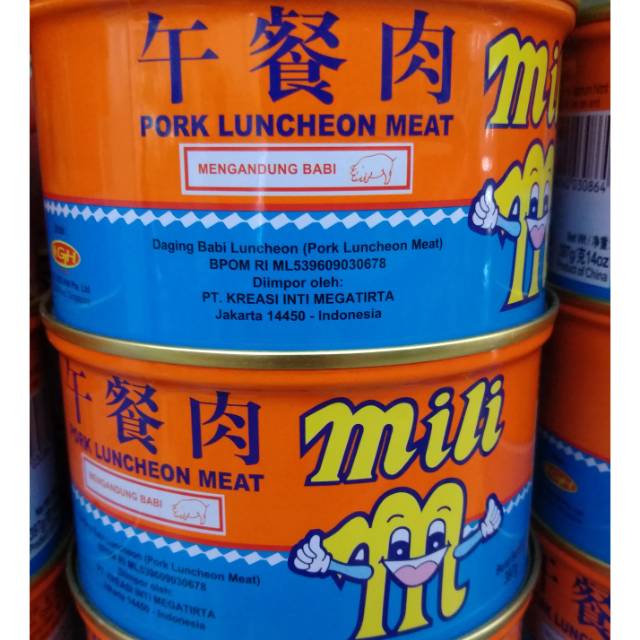 

Mili Pork Luncheon Meat / Daging babi kaleng / Pork Ham 397 gr