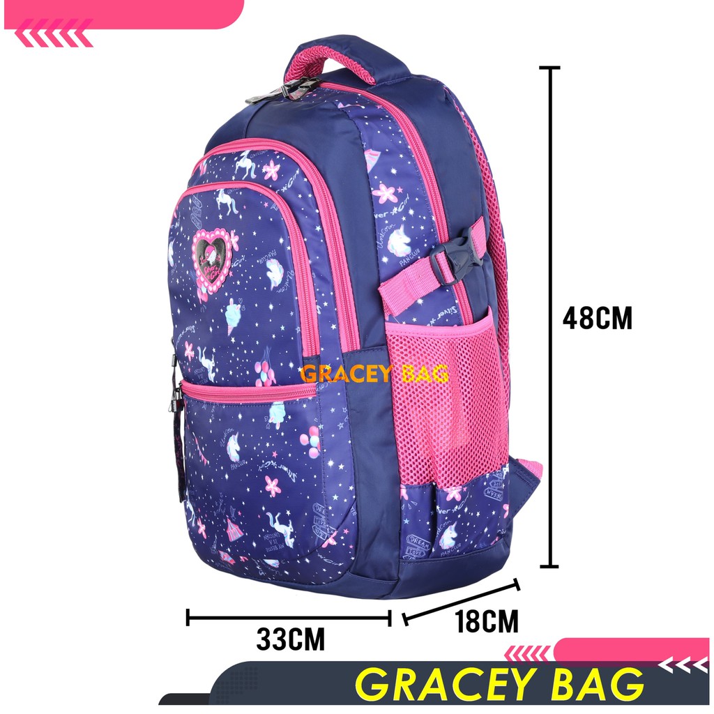 GB-76220 Tas Ransel Sekolah Anak Perempuan/Remaja Silvergirl by Alto