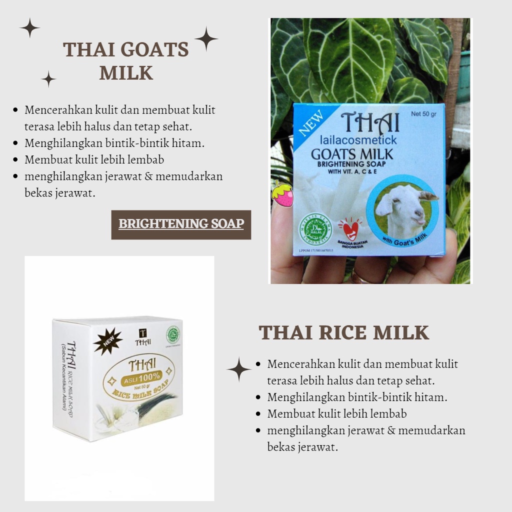 THAI GOATS MILK & RICE MILK