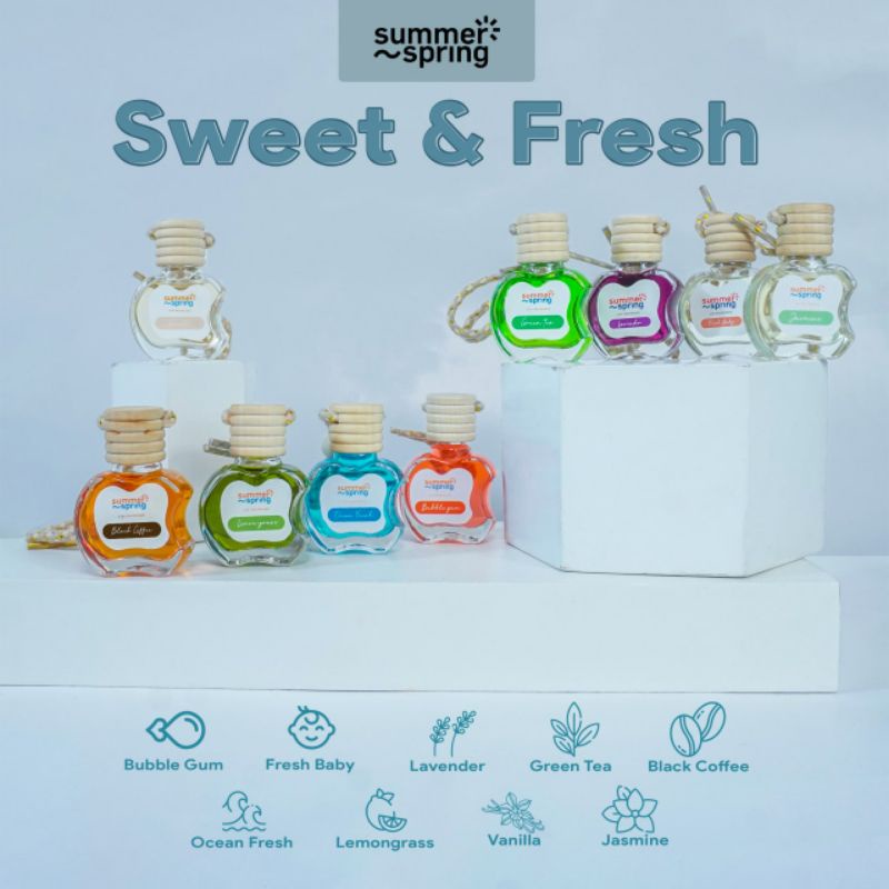 Pengharum Botol Apel Sweet and Fresh | Ruangan | Mobil | Toilet by Summerspring