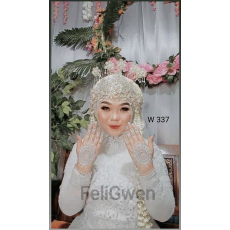 TATTO HENNA/TATTO PENGANTIN/1 Lembar Tatto White Henna/Temporary Henna Tatto/Henna Tempel