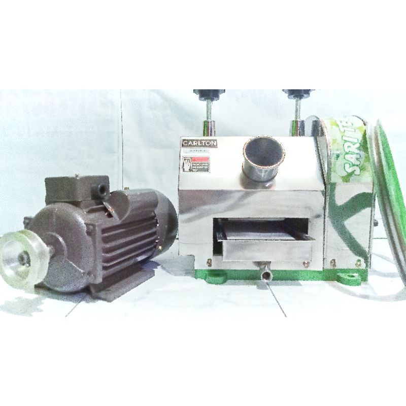 mesin peras tebu plus mesin penggerak dinamo