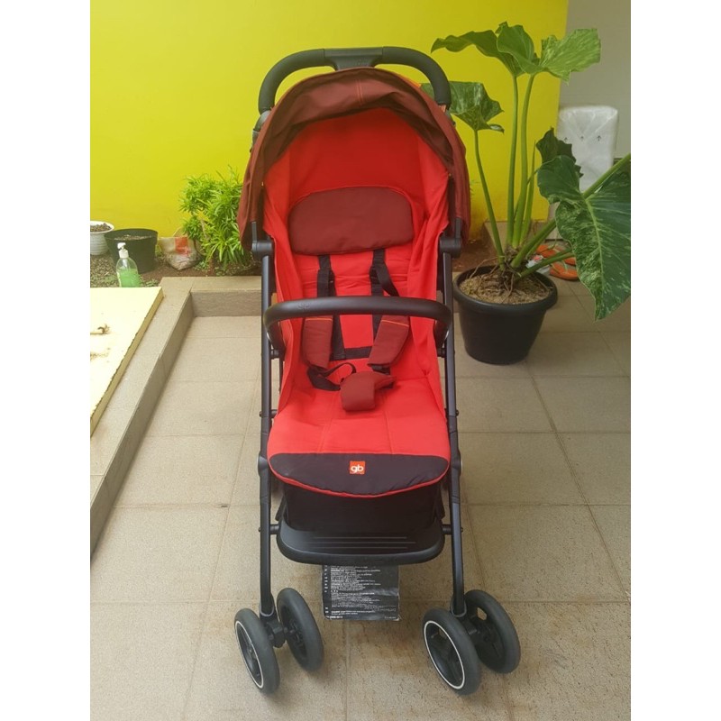PRELOVED Stroller GB QBit + Excellent Condition Termasuk Tas Cover