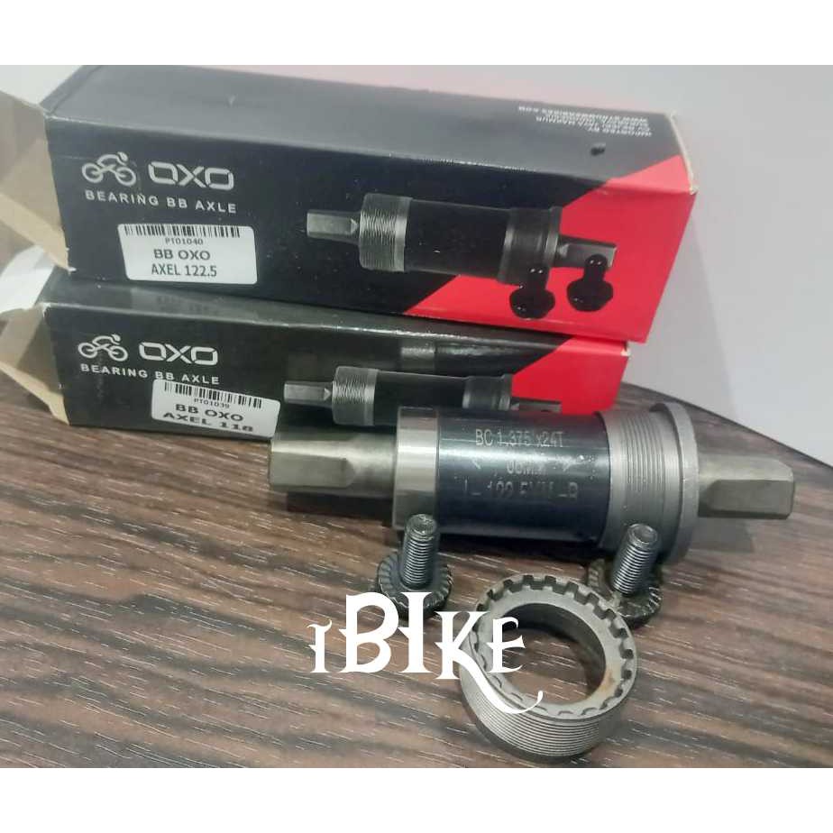 Bottom Bracket BB OXO Axle Kotak 118 dan 122.5MM