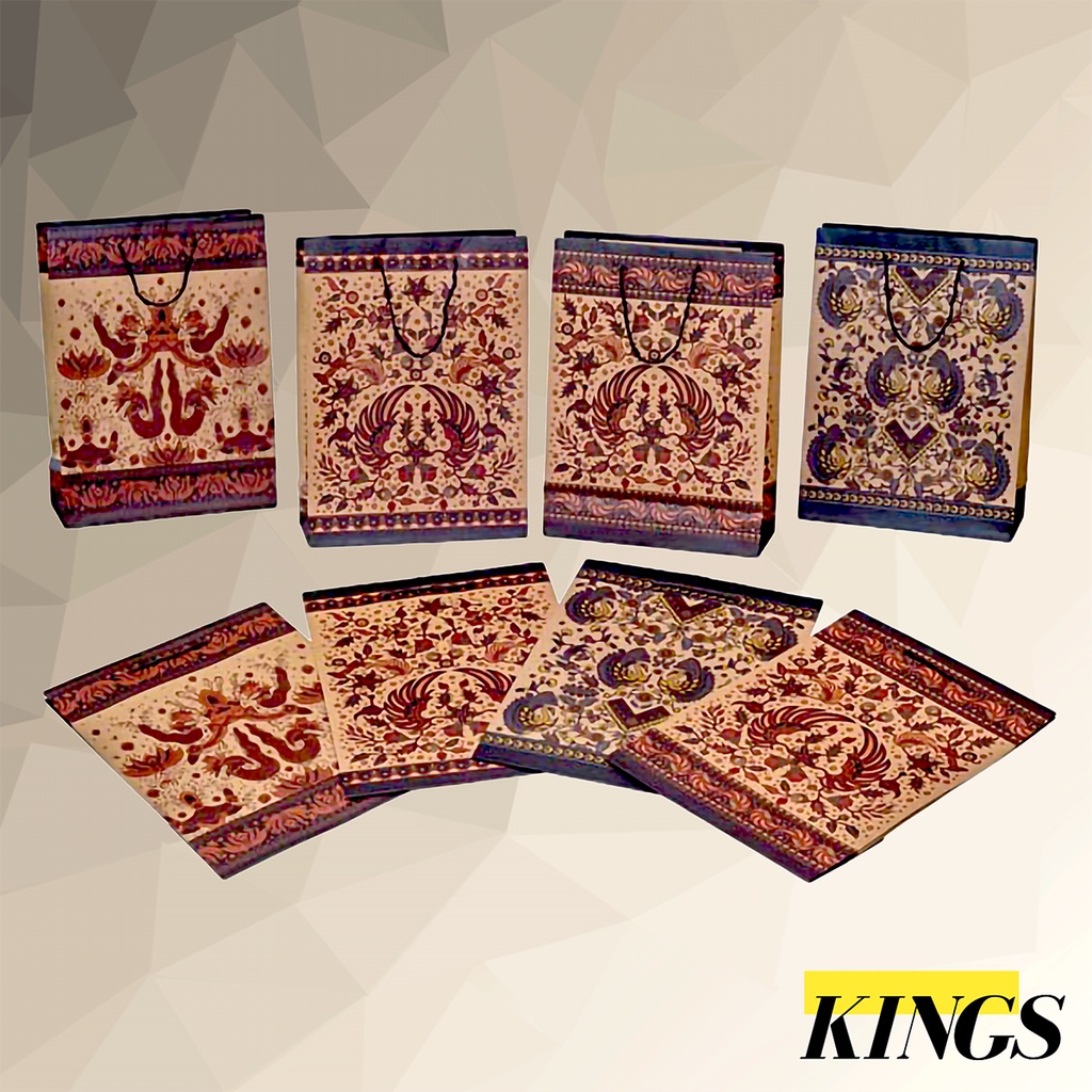 

10 PCS Kiky Paper Bag Kraft Batik Large