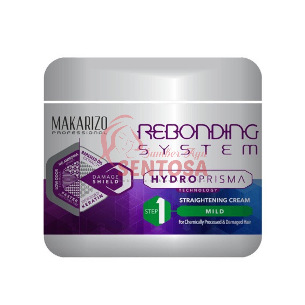 MAKARIZO REBONDING SYSTEM HYDROPRISMA STRAIGHTENING CREAM BOWL 500ML