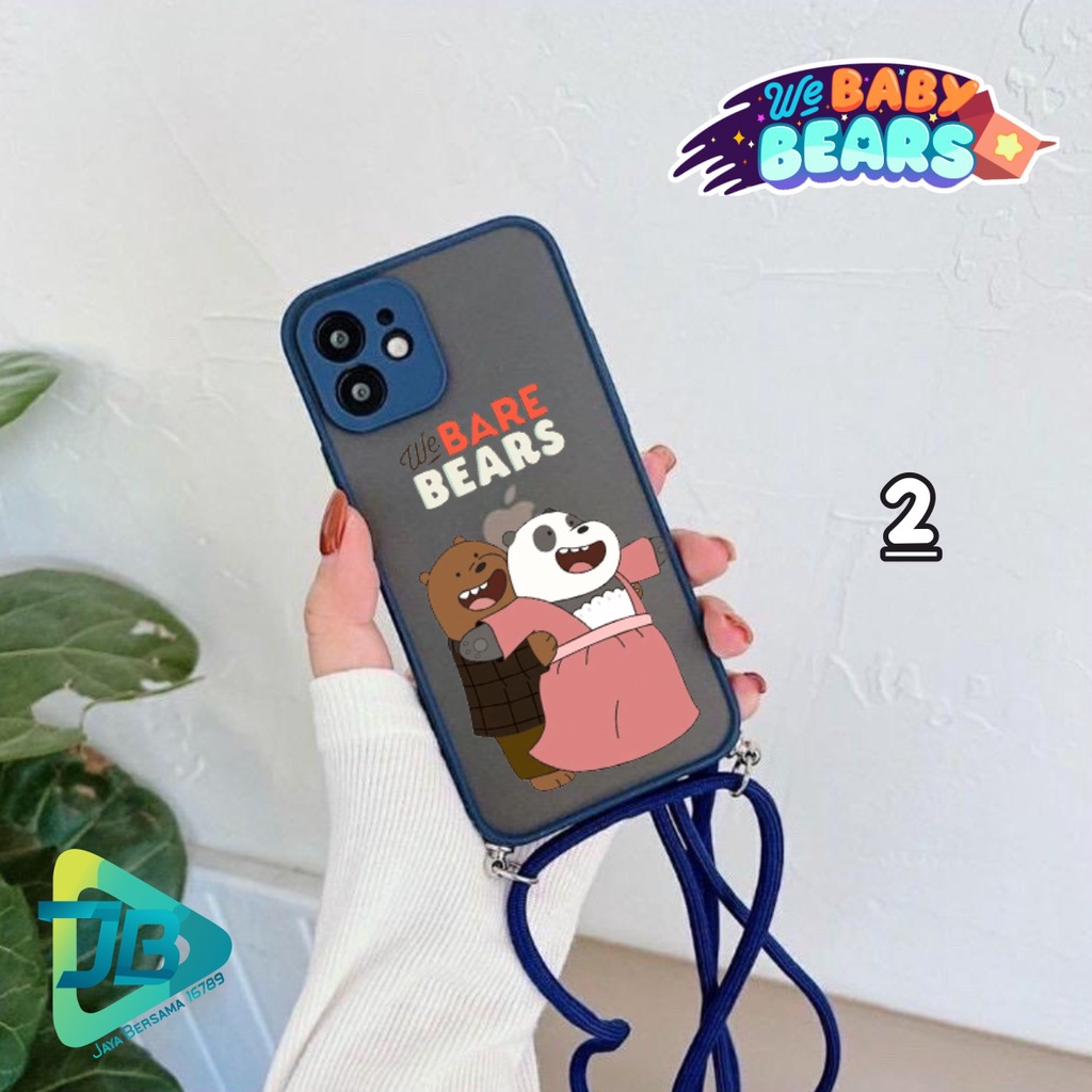 SOFTCASE SLINGCASE DOVE WE BABY BEARS OPPO VIVO SAMSUNG XIAOMI REALME IPHONE ALL TYPE JB4871