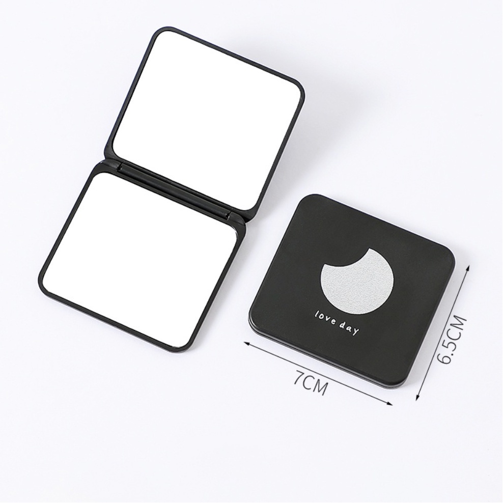 Cermin Lipat Segiempat / Cermin Make Up Mini Travel Size
