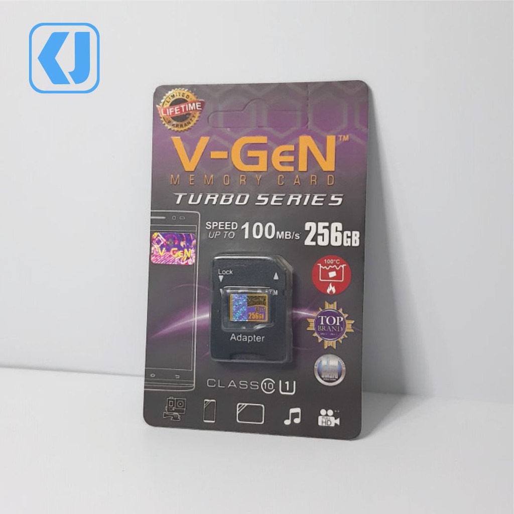 Memory Card Micro SD V-Gen Turbo 256gb Original