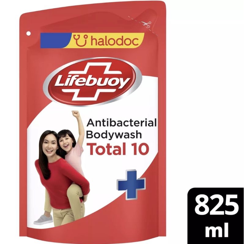 LIFEBUOY SABUN CAIR SABUN MANDI ANTIBAKTERI TOTAL 10 DENGAN ACTIVE SILVER+FORMULA-825ml