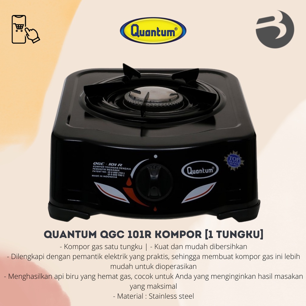 Quantum QGC 101R Kompor [1 Tungku]