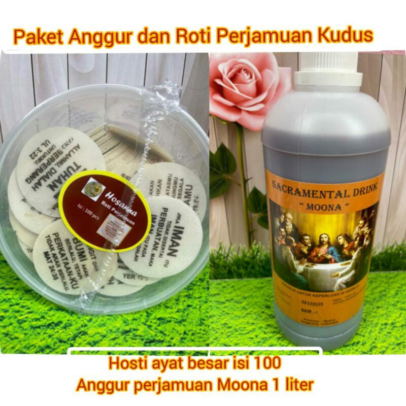 

paket anggur perjamuan kudus + hosti ayat besar